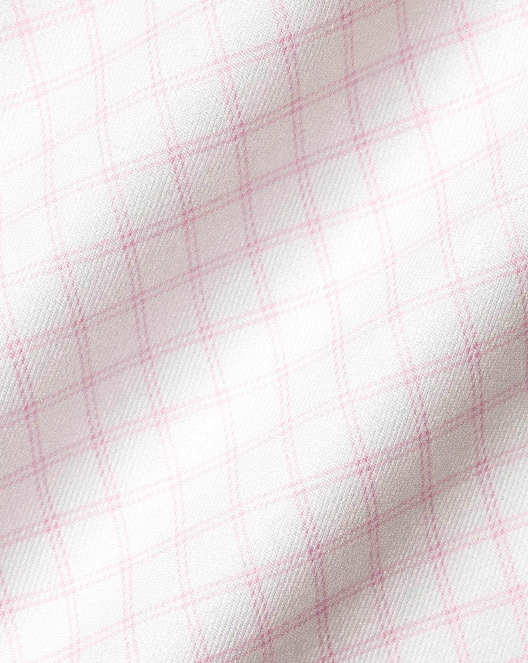 Shirt Sale|Dress Shirts<Charles Tyrwhitt Semi-Spread Collar Egyptian Cotton Twill Twin Check Shirt - Light Pink