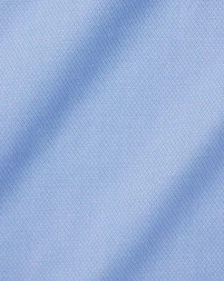 Shirt Sale|Dress Shirts<Charles Tyrwhitt Semi-Spread Collar Egyptian Cotton Berkshire Weave Shirt - Cornflower Blue