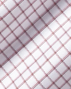 Shirt Sale|Dress Shirts<Charles Tyrwhitt Semi-Spread Collar Egyptian Cotton Check Shirt - Dark Red