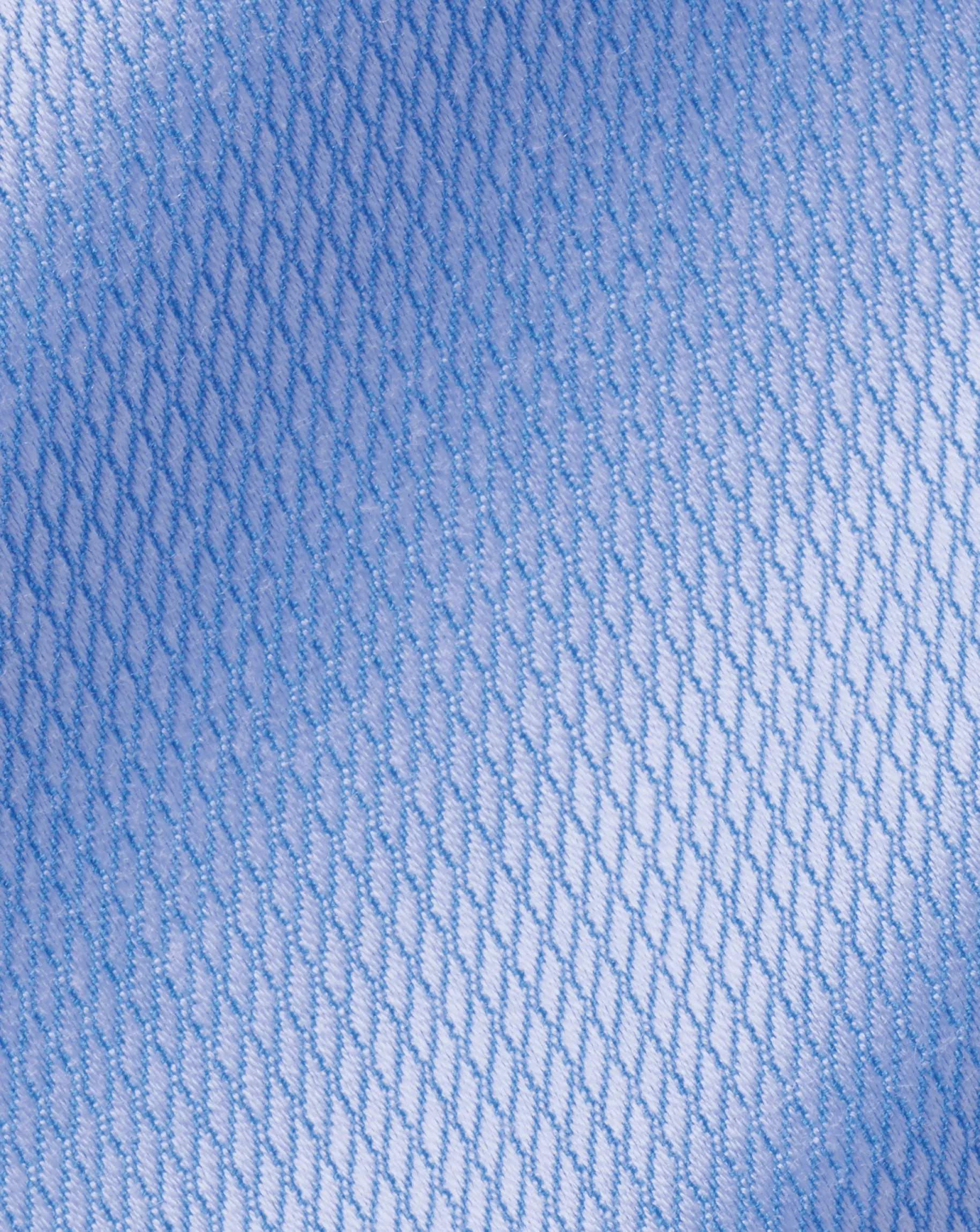 Dress Shirts|Blue Shirts<Charles Tyrwhitt Semi-Spread Collar Egyptian Cotton Windsor Weave Shirt - Cornflower Blue