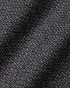 Shirt Sale|Casual Shirts<Charles Tyrwhitt Semi-Spread Collar Non-Iron Stretch Texture Shirt - Charcoal Grey