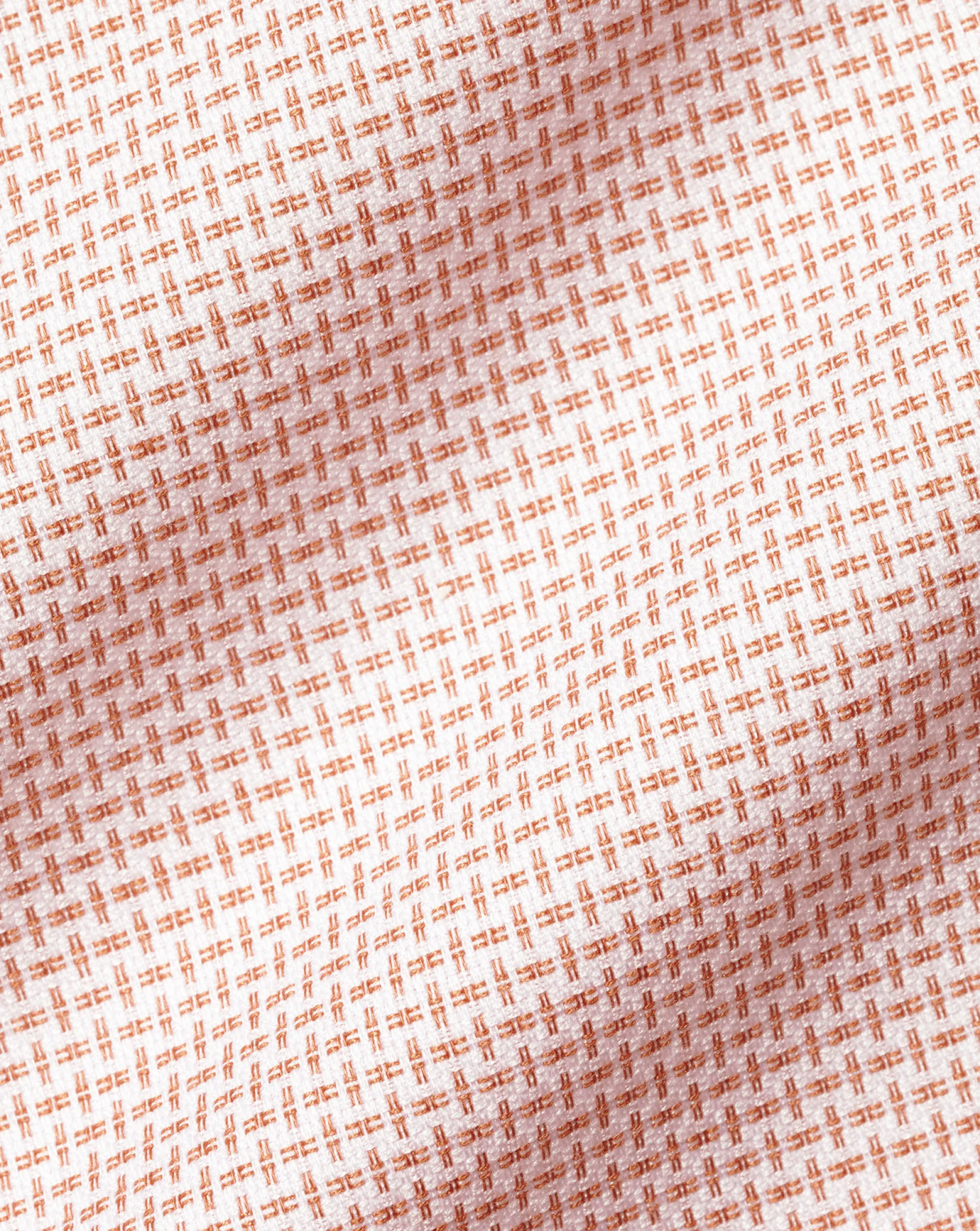 Shirt Sale|Dress Shirts<Charles Tyrwhitt Semi-Spread Collar Non-Iron Stretch Texture Shirt - Orange