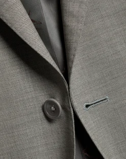 Suit Jackets|Blazers<Charles Tyrwhitt Sharkskin Suit Jacket - Light Grey