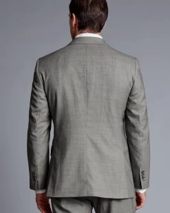 Suit Jackets|Blazers<Charles Tyrwhitt Sharkskin Suit Jacket - Light Grey