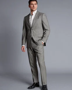 Suit Jackets|Blazers<Charles Tyrwhitt Sharkskin Suit Jacket - Light Grey