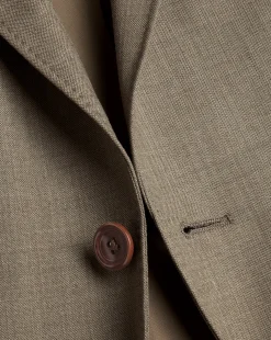 Suit Jackets|Blazers<Charles Tyrwhitt Sharkskin Suit Jacket - Oatmeal