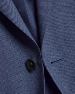 Suit Jackets|Blazers<Charles Tyrwhitt Sharkskin Suit Jacket - Ocean Blue