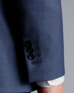 Suit Jackets|Blazers<Charles Tyrwhitt Sharkskin Suit Jacket - Ocean Blue
