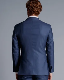 Suit Jackets|Blazers<Charles Tyrwhitt Sharkskin Suit Jacket - Ocean Blue