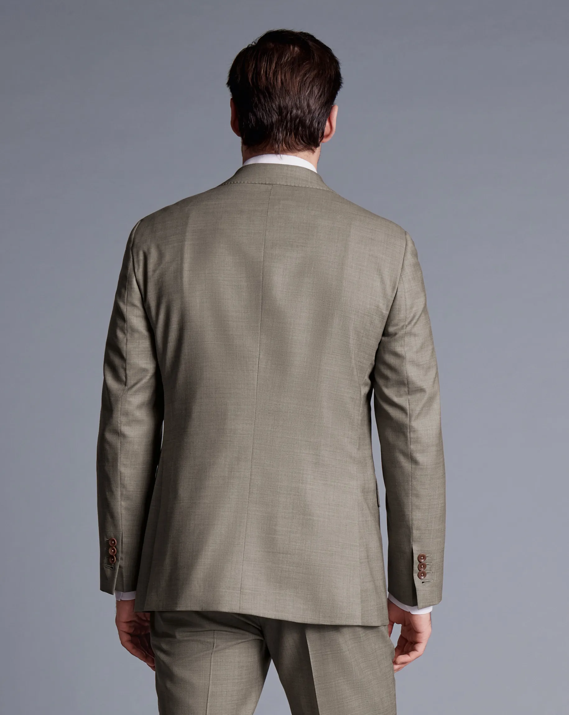 Suit Jackets|Blazers<Charles Tyrwhitt Sharkskin Suit Jacket - Taupe