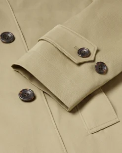 Coats|Raincoats<Charles Tyrwhitt Showerproof Cotton Raincoat - Limestone