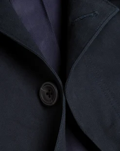 Coats|Raincoats<Charles Tyrwhitt Showerproof Cotton Raincoat - Dark Navy