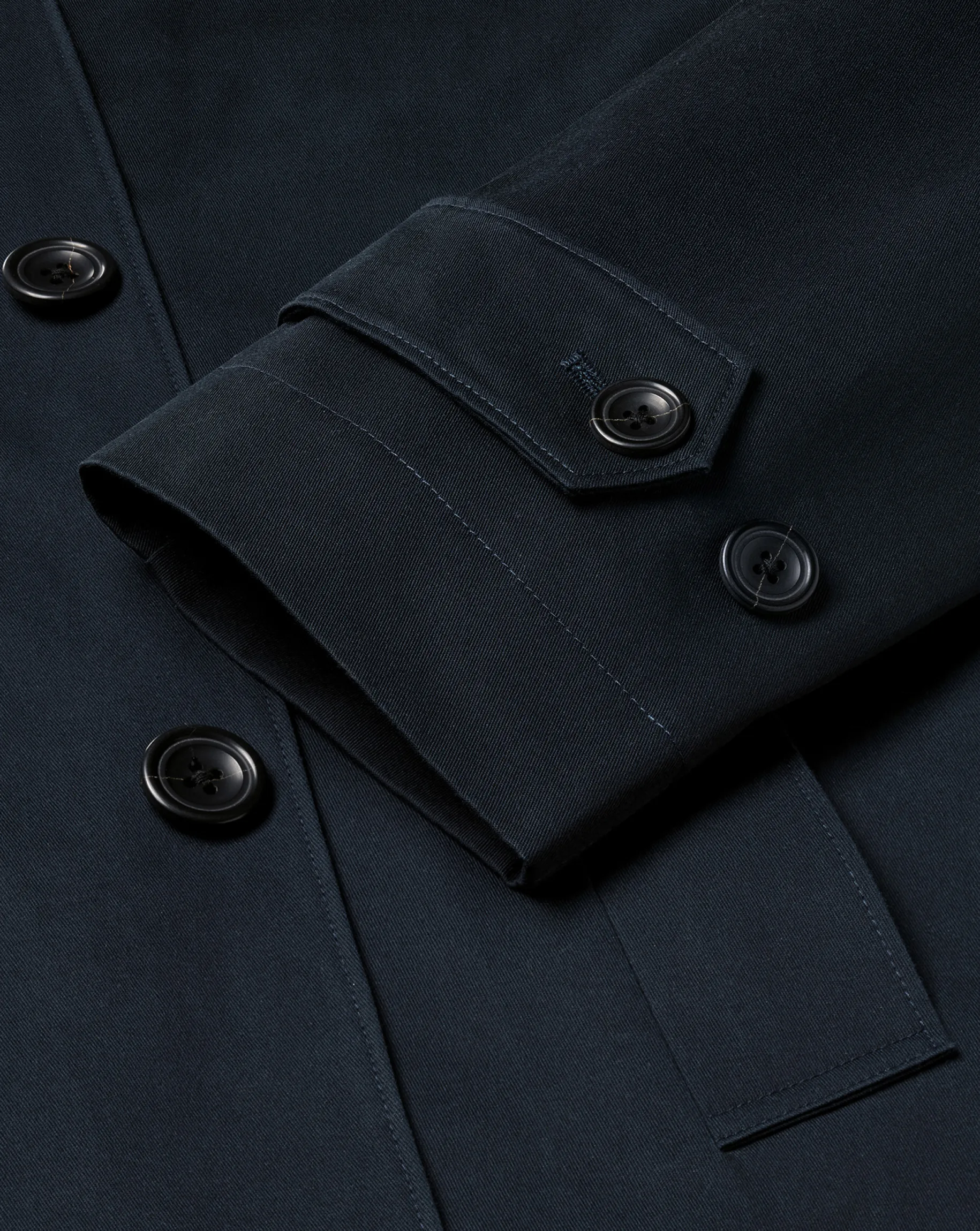 Coats|Raincoats<Charles Tyrwhitt Showerproof Cotton Raincoat - Dark Navy