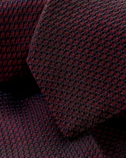 Ties & Bow-ties<Charles Tyrwhitt Silk Grenadine Italian Tie - Maroon Red