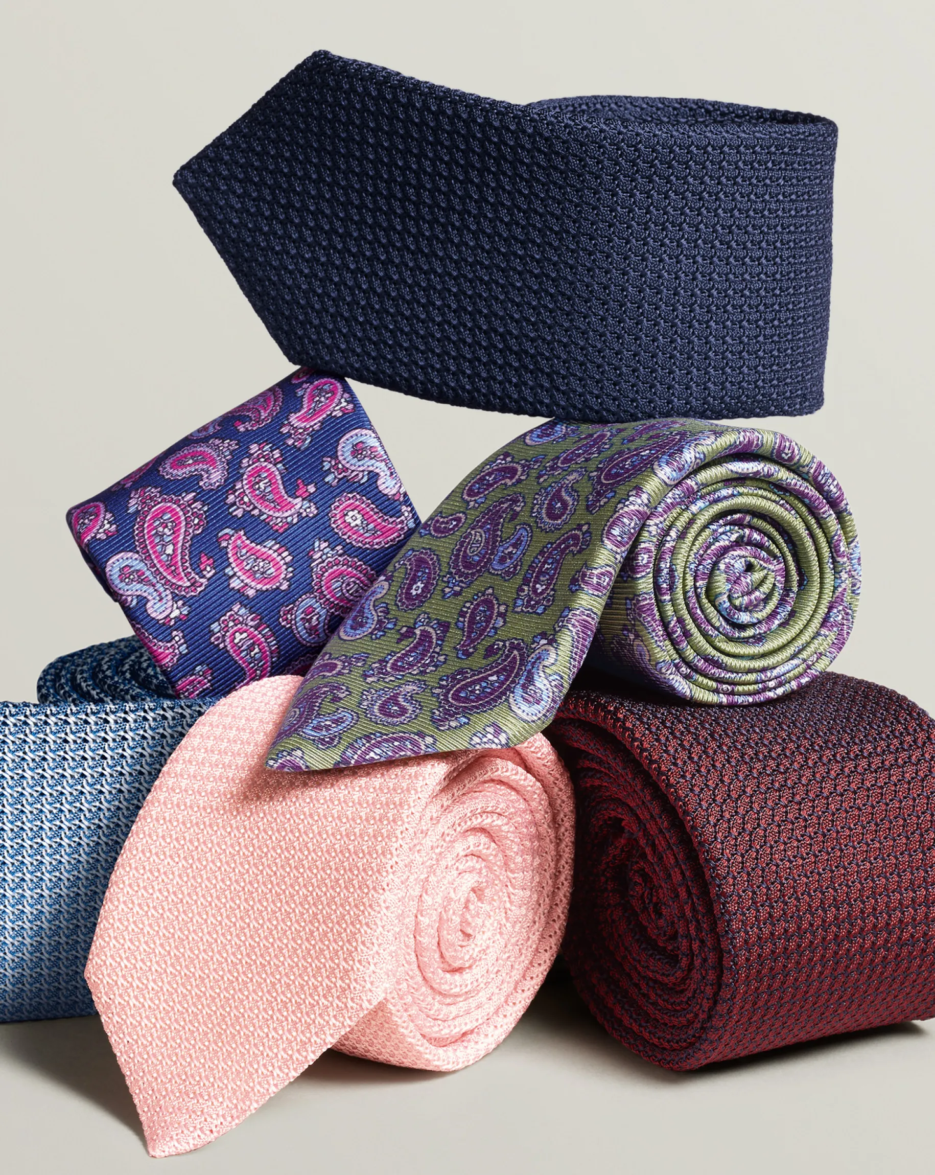 Ties & Bow-ties<Charles Tyrwhitt Silk Grenadine Italian Tie - Light Pink