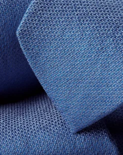 Accessories<Charles Tyrwhitt Silk Linen Tie - Ocean Blue