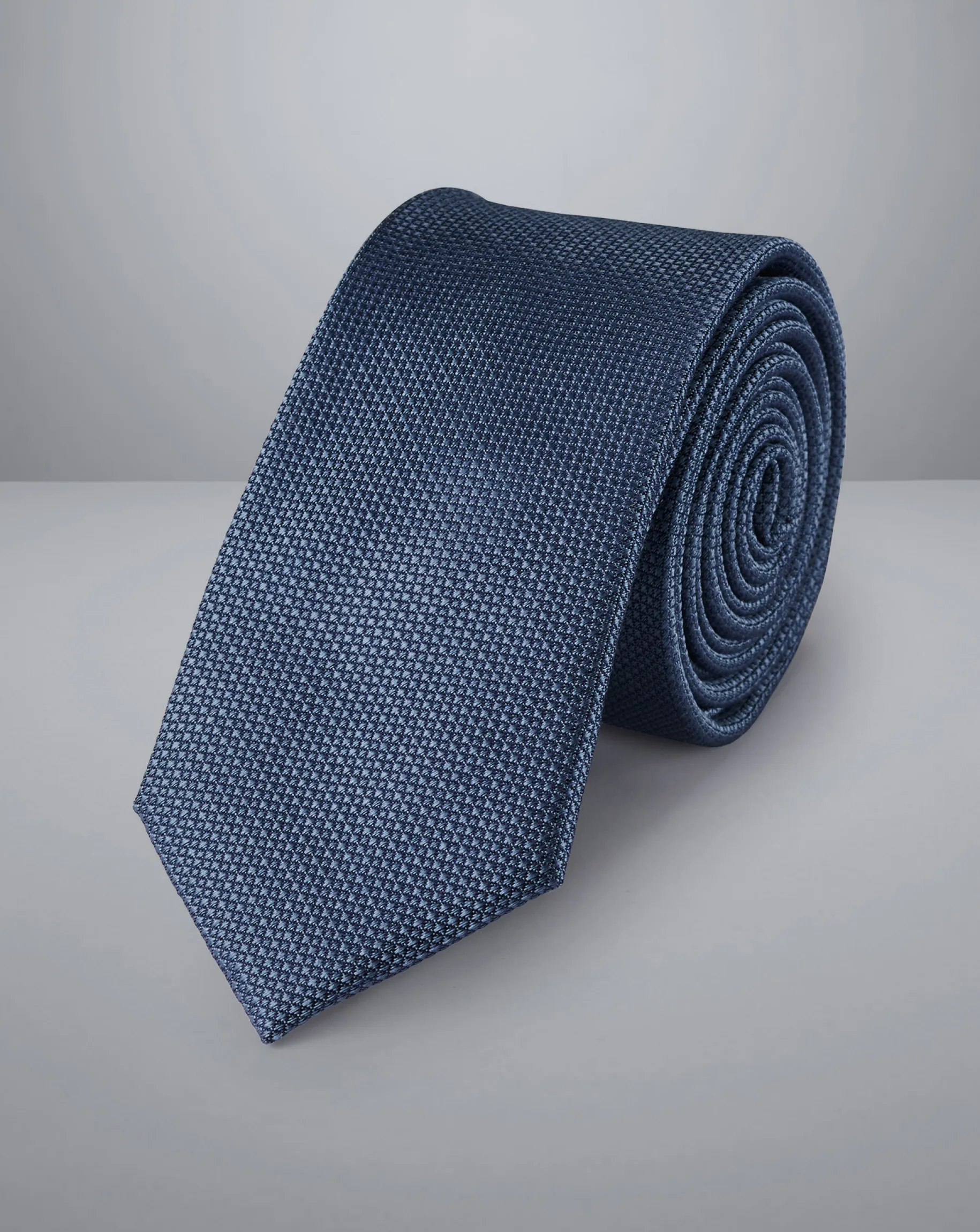 Wedding|Ties & Bow-ties<Charles Tyrwhitt Silk Slim Tie - Steel Blue