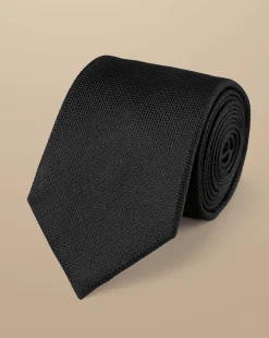 Ties & Bow-ties<Charles Tyrwhitt Silk Tie - Black