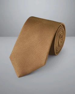 Accessories<Charles Tyrwhitt Silk Tie - Gold