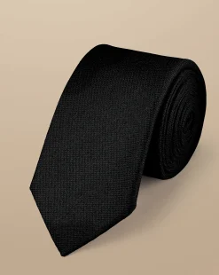 Ties & Bow-ties<Charles Tyrwhitt Slim Silk Tie - Black