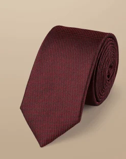Ties & Bow-ties<Charles Tyrwhitt Slim Silk Tie - Red