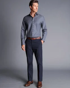 Seasonal Looks|Pants & Shorts<Charles Tyrwhitt Smart Cotton Stretch Pants - Ink Blue