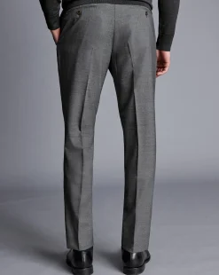 Smart Pants|Grey Pants<Charles Tyrwhitt Smart Italian Luxury Pants - Grey