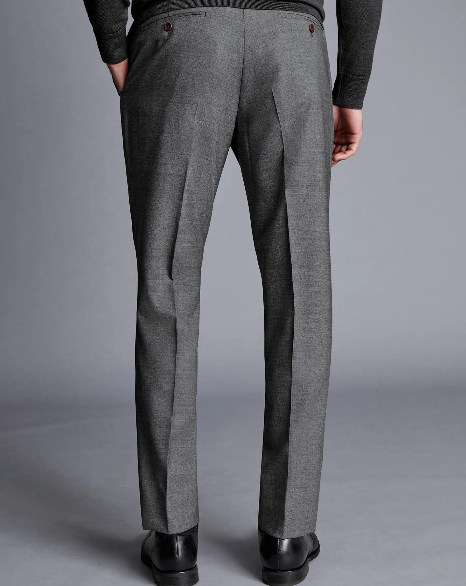 Smart Pants|Grey Pants<Charles Tyrwhitt Smart Italian Luxury Pants - Grey