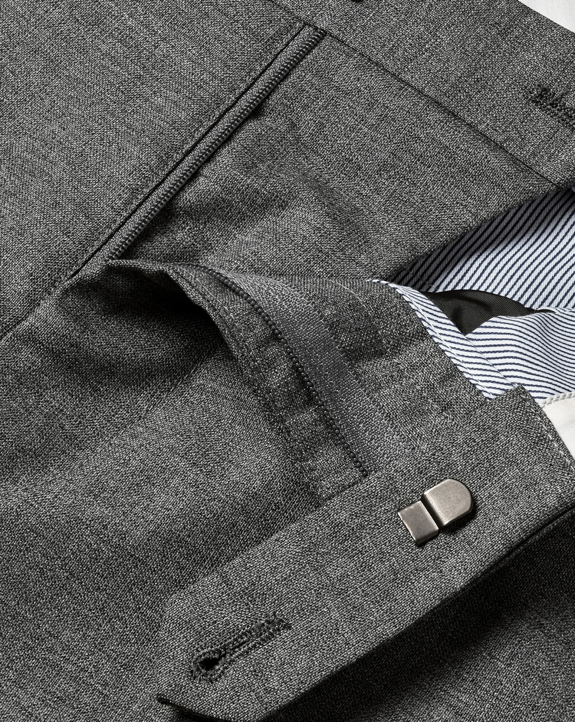 Smart Pants|Grey Pants<Charles Tyrwhitt Smart Italian Luxury Pants - Grey