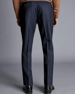 Smart Pants|Blue Pants<Charles Tyrwhitt Smart Italian Luxury Pants - Ink Blue