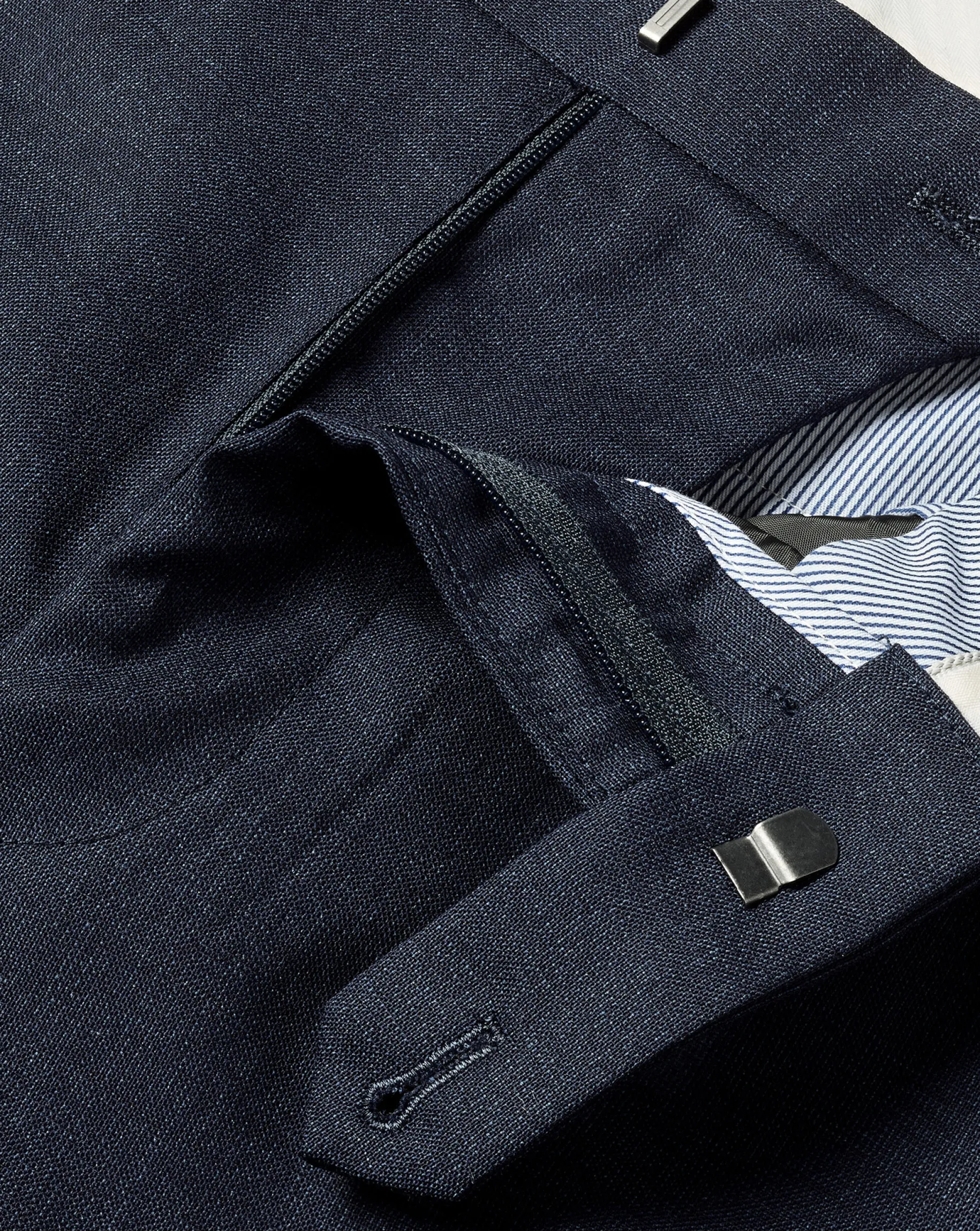 Smart Pants|Blue Pants<Charles Tyrwhitt Smart Italian Luxury Pants - Ink Blue