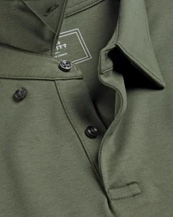 Smart polos|green<Charles Tyrwhitt Smart Jersey Polo - Green Olive