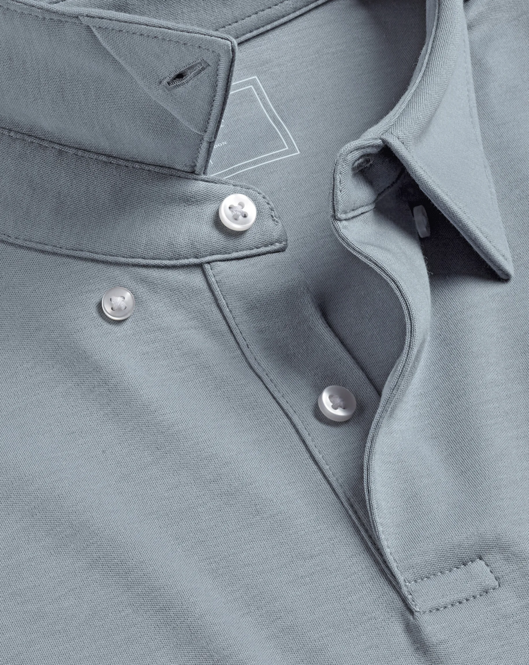 Smart polos|Grey<Charles Tyrwhitt Smart Jersey Polo - Silver