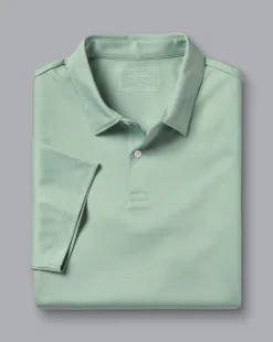 Shirt Sale|Polos<Charles Tyrwhitt Smart Jersey Polo - Spearmint