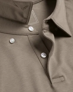 Short Sleeve polos|Polos<Charles Tyrwhitt Smart Jersey Polo - Taupe