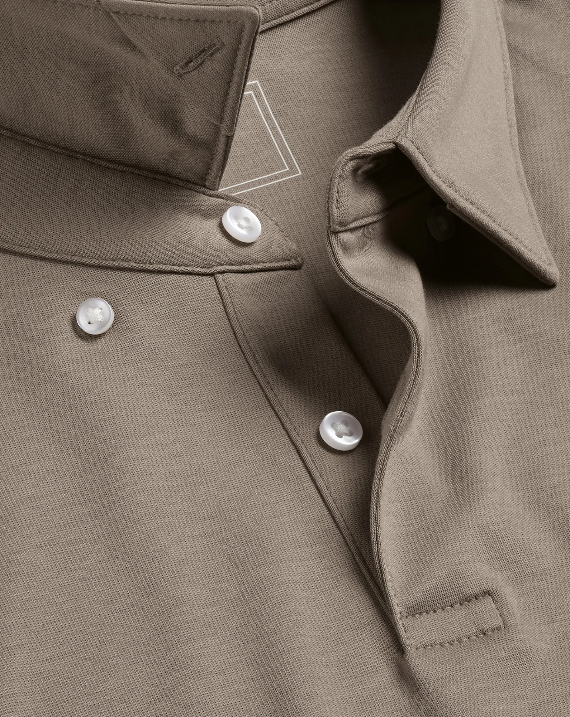 Short Sleeve polos|Polos<Charles Tyrwhitt Smart Jersey Polo - Taupe