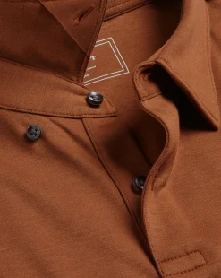 Shirt Sale|Polos<Charles Tyrwhitt Smart Jersey Polo - Toffee