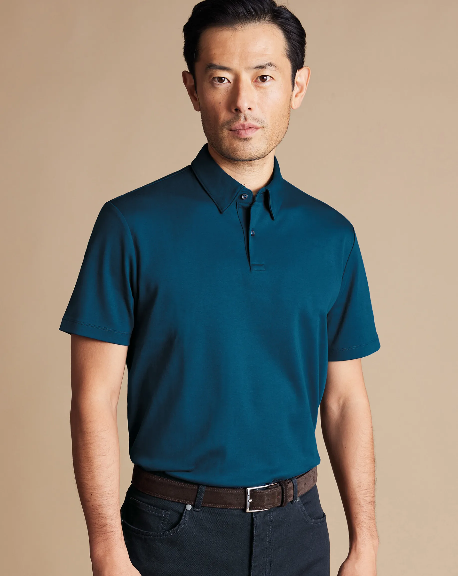 Blue Shirts|Smart polos<Charles Tyrwhitt Smart Jersey Polo - Blue Turquoise