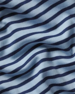 Blue Shirts|Smart polos<Charles Tyrwhitt Smart Jersey Stripe Polo - Blue Sky