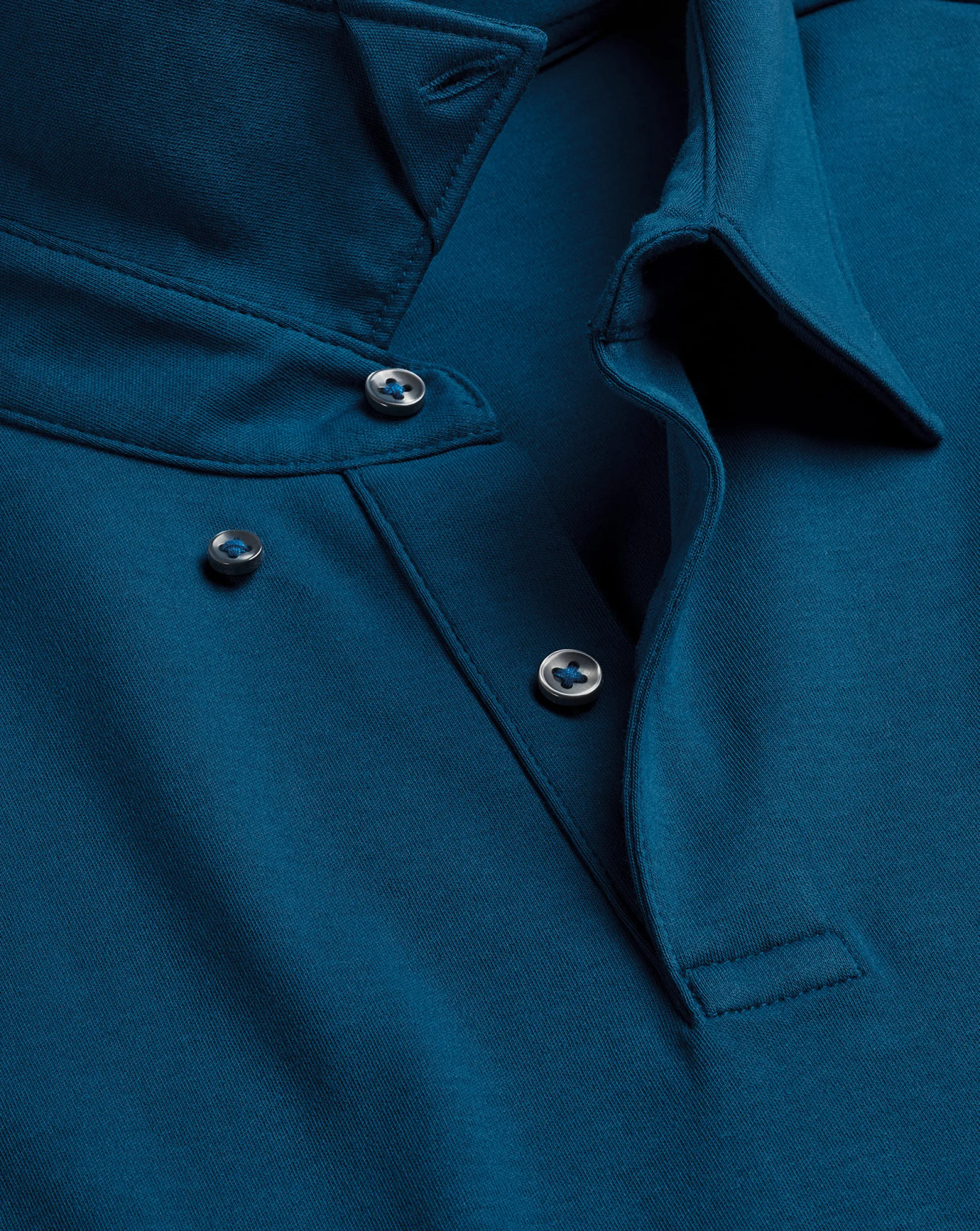 Blue Shirts|Smart polos<Charles Tyrwhitt Smart Long Sleeve Jersey Polo - Blue Turquoise
