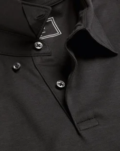 Smart polos|Black<Charles Tyrwhitt Smart Long Sleeve Jersey Polo - Black
