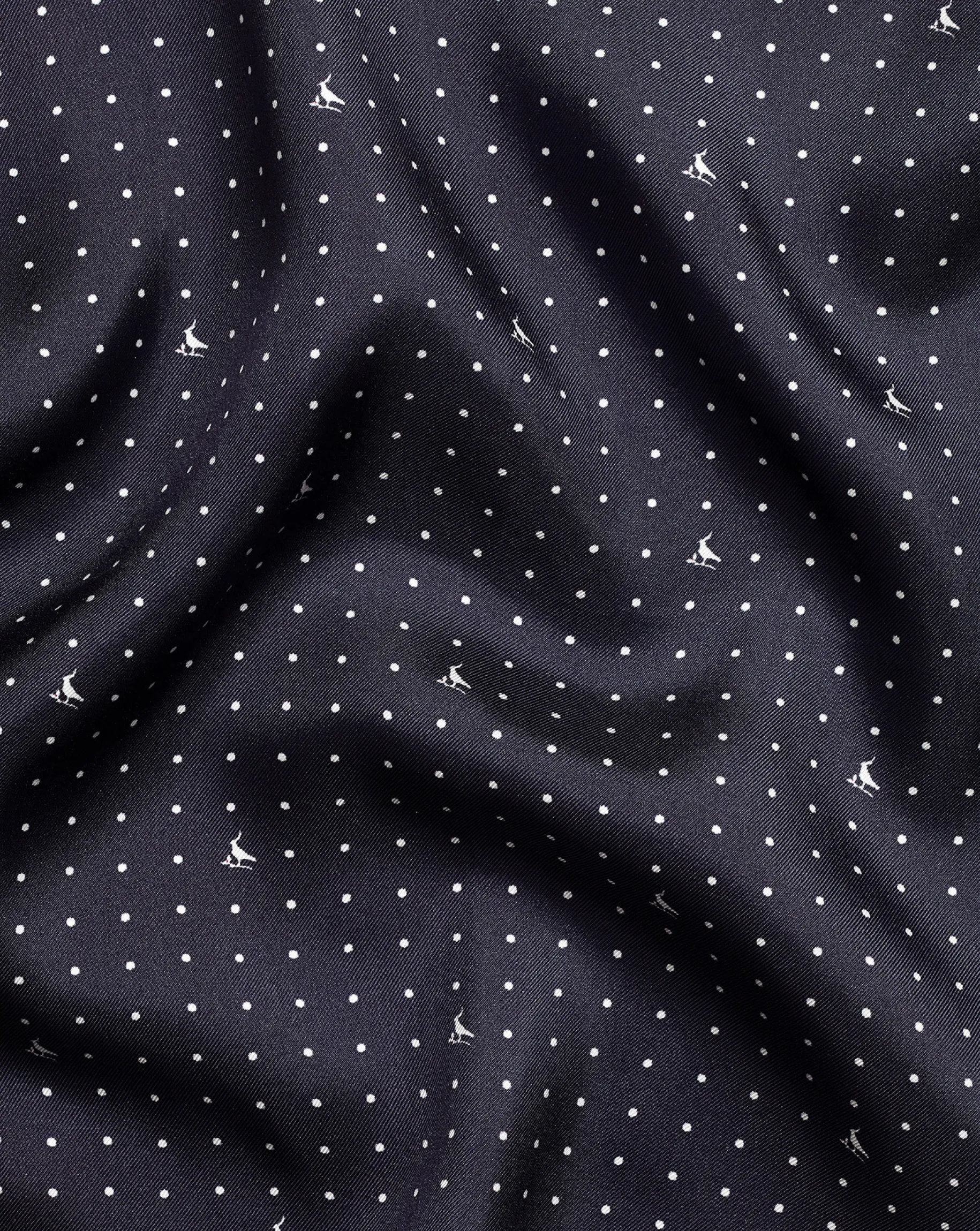Accessories<Charles Tyrwhitt Spot Print Pocket Square - Ink Blue