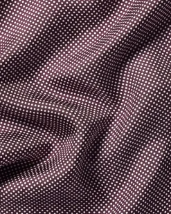 Accessories<Charles Tyrwhitt Spot Print Silk Pocket Square - Blackberry Purple & Ivory