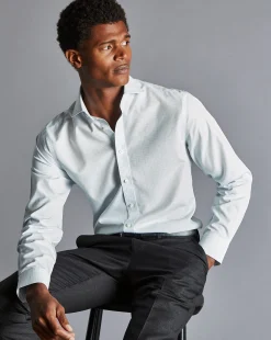 Shirt Sale|Dress Shirts<Charles Tyrwhitt Spread Collar Non-Iron Check Shirt - Lemon Lemon Yellow
