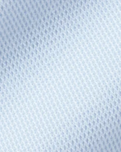 Shirt Sale|Dress Shirts<Charles Tyrwhitt Spread Collar Non-Iron Clifton Weave Shirt - Light Blue