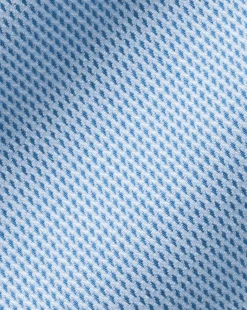 Shirt Sale|Dress Shirts<Charles Tyrwhitt Spread Collar Non-Iron Clifton Weave Shirt - Ocean Blue