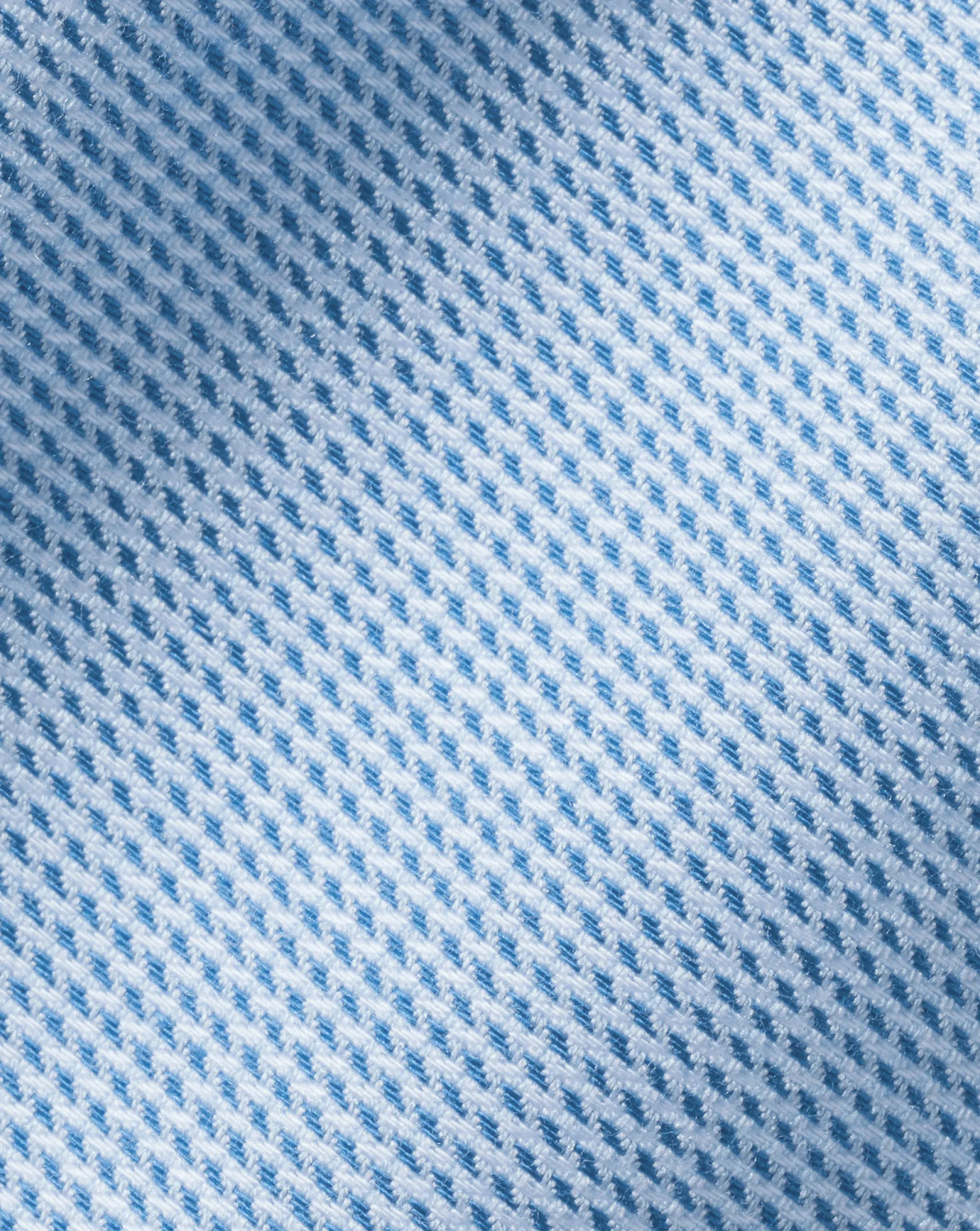 Shirt Sale|Dress Shirts<Charles Tyrwhitt Spread Collar Non-Iron Clifton Weave Shirt - Ocean Blue