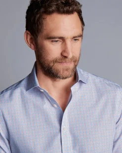 Shirt Sale|Dress Shirts<Charles Tyrwhitt Spread Collar Non-Iron Fine Line Check Shirt - Red