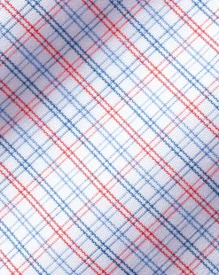 Shirt Sale|Dress Shirts<Charles Tyrwhitt Spread Collar Non-Iron Fine Line Check Shirt - Red