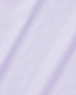 Shirt Sale|Dress Shirts<Charles Tyrwhitt Spread Collar Non-Iron Henley Weave Shirt - Purple Lilac